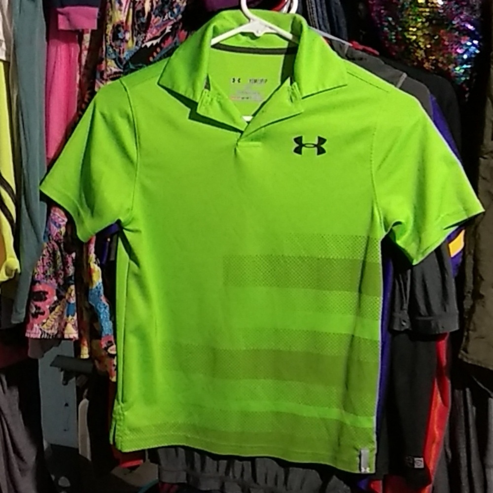 Boys green t-shirt with collar